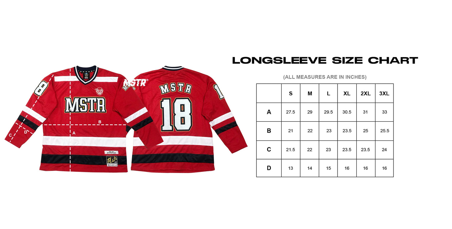 MSTR - WRANGLERS COLLECTION "CORE" JERSEY LONGSLEEVE (RED)