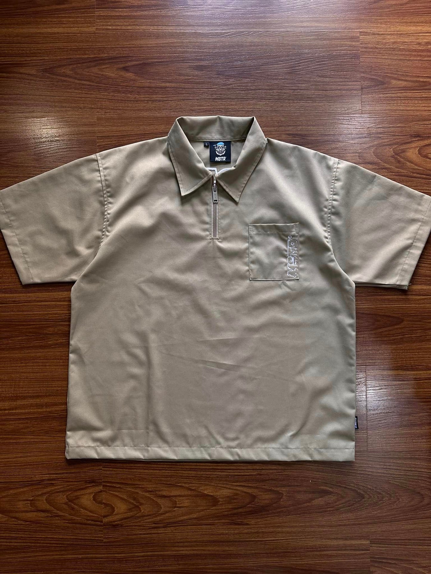 MSTR - ZIP COLLECTION "ZIP" POLO SHIRT (KHAKI)