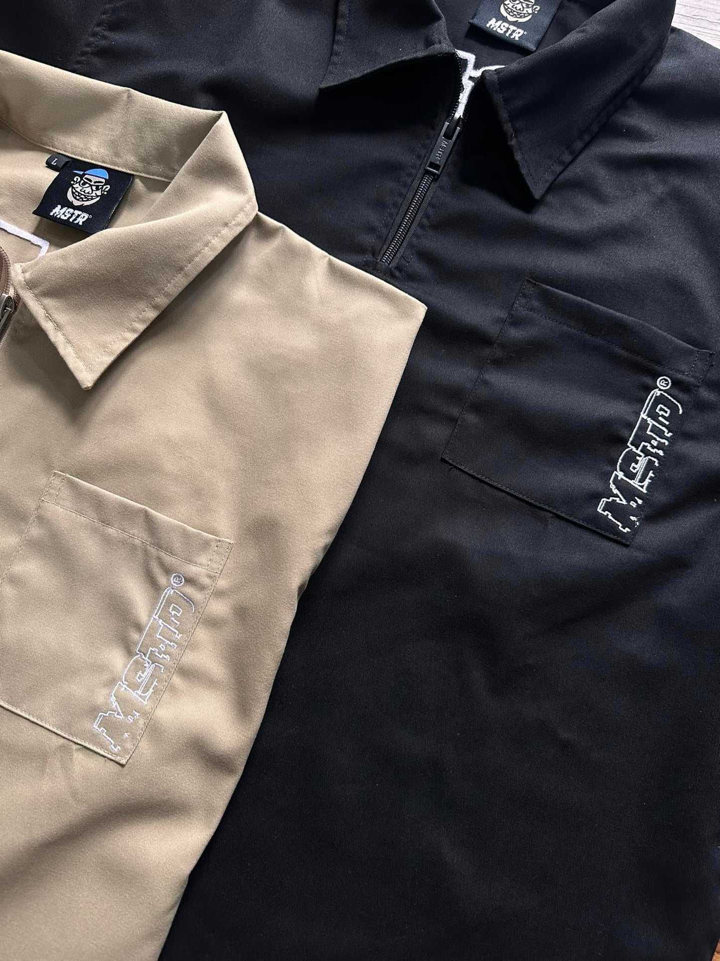 MSTR - ZIP COLLECTION "ZIP" POLO SHIRT (KHAKI)