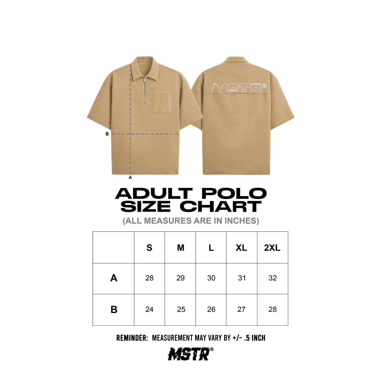 MSTR - ZIP COLLECTION "ZIP" POLO SHIRT (KHAKI)