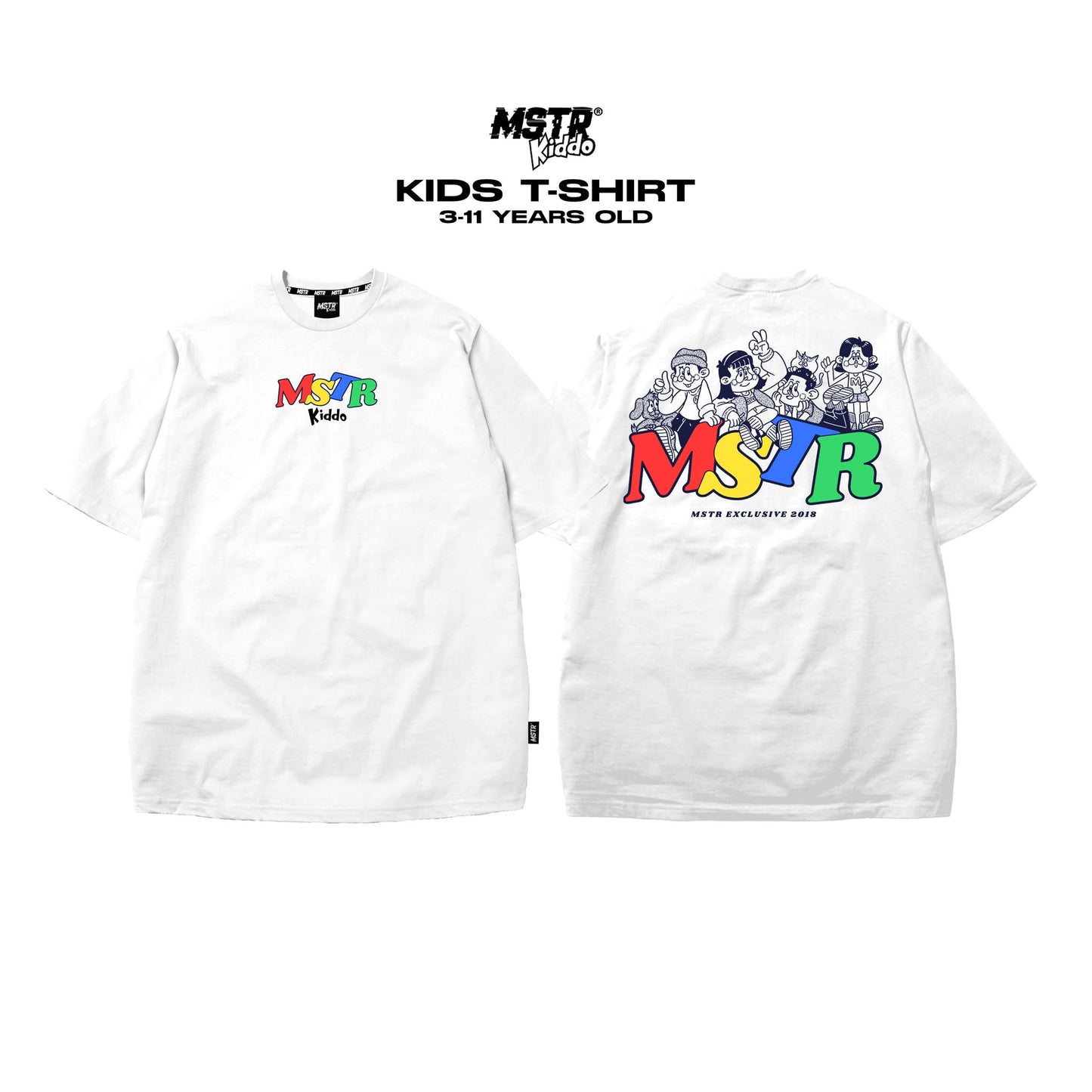 MSTR - KIDDO COLLECTION "EQUABLE" KIDS TS (WHITE)