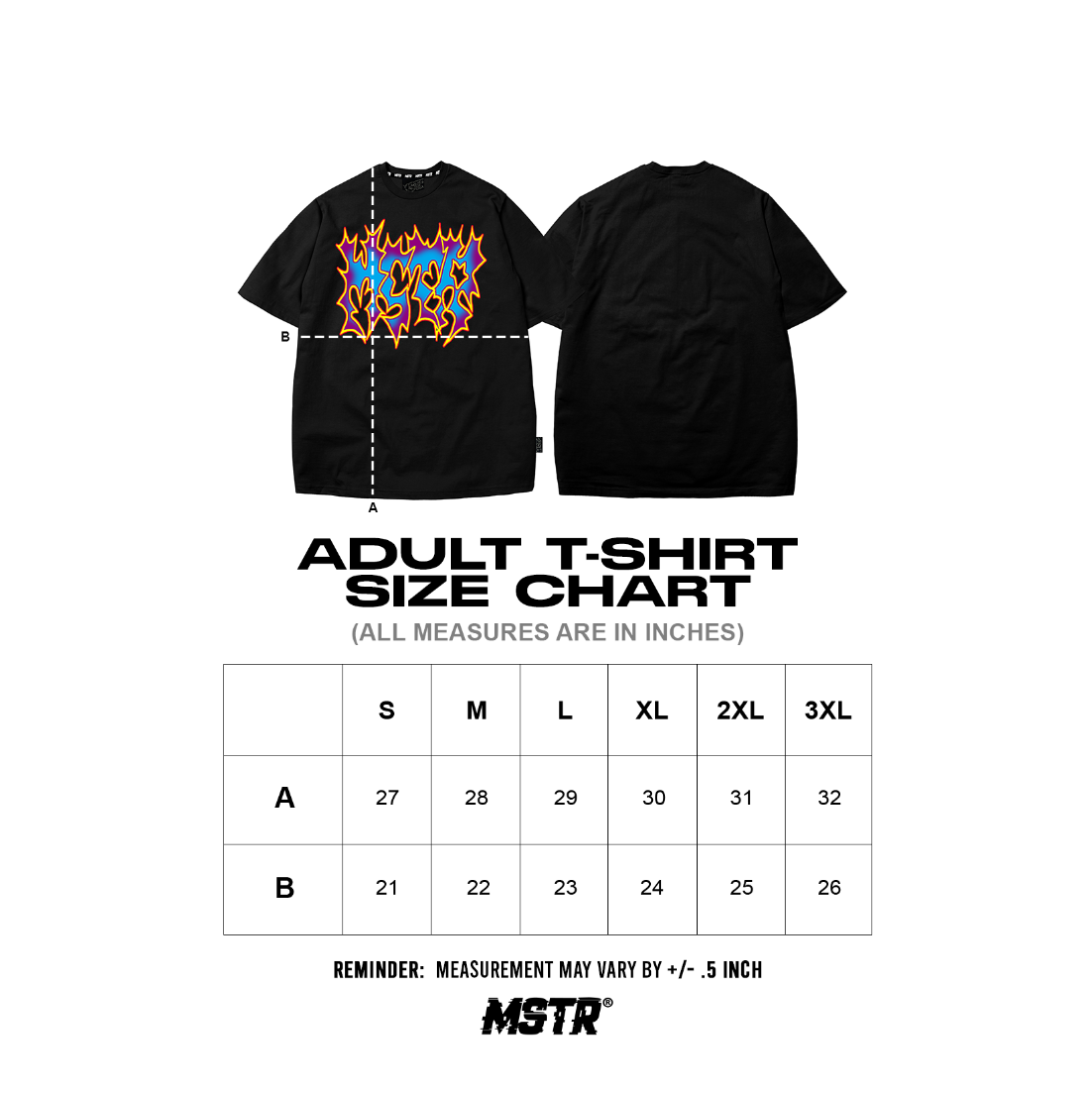 MSTR - ACKRO COLLECTION "REDDEN" TSHIRT (BLACK)