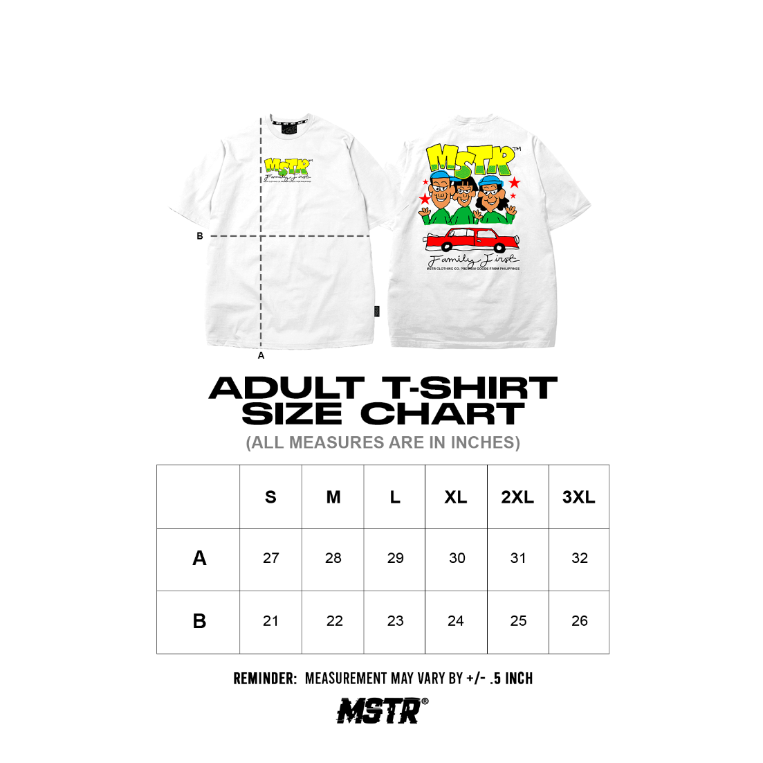 MSTR - ACKRO COLLECTION "FIRZZT" TSHIRT (WHITE)