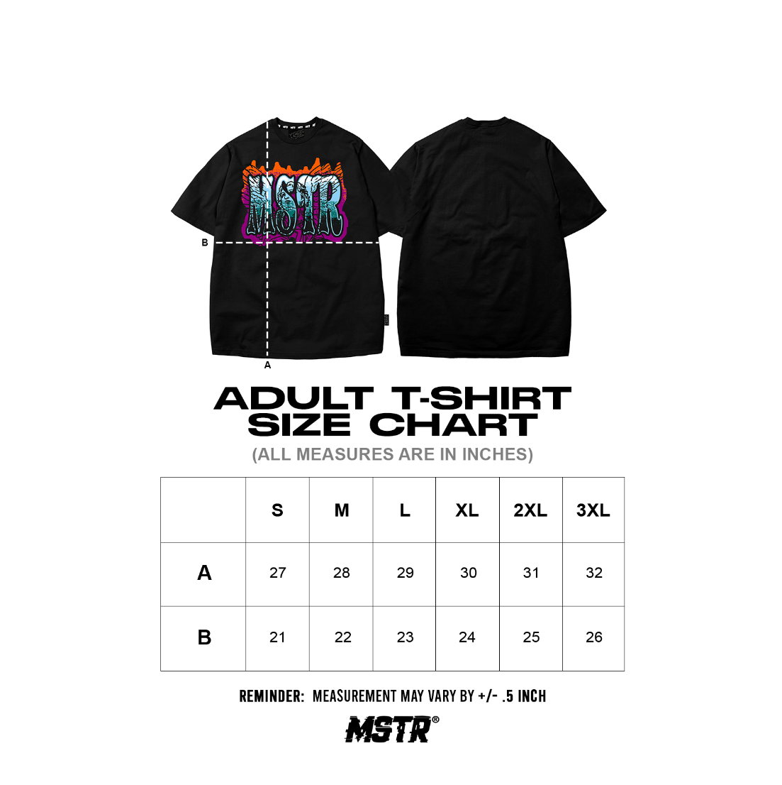 MSTR - ACKRO COLLECTION "IGNITE" TSHIRT (BLACK)