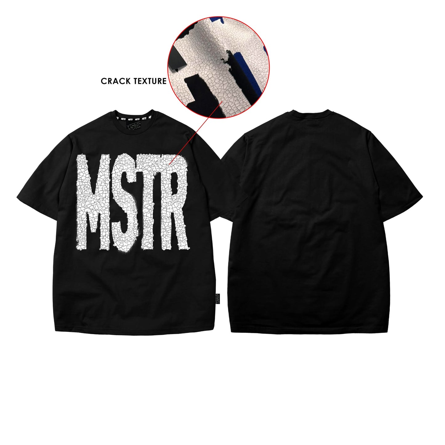 MSTR - ESCALATE COLLECTION "CRACK" TSHIRT (BLACK)