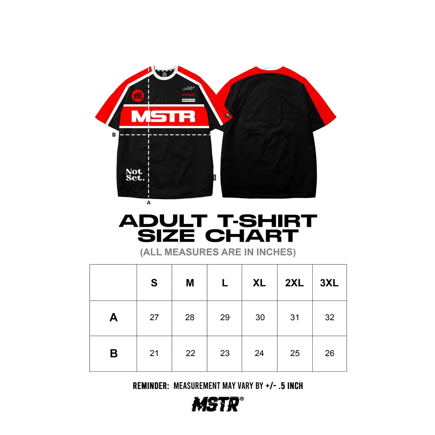 MSTR - TRICOLOR COLLECTION "NOT SET" TSHIRT (BR)