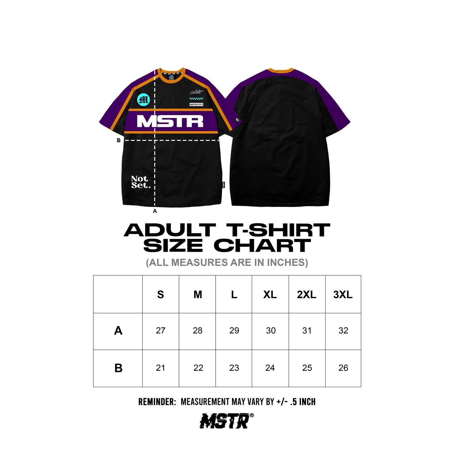 MSTR - TRICOLOR COLLECTION "NOT SET" CUT&SEW TSHIRT (BV)