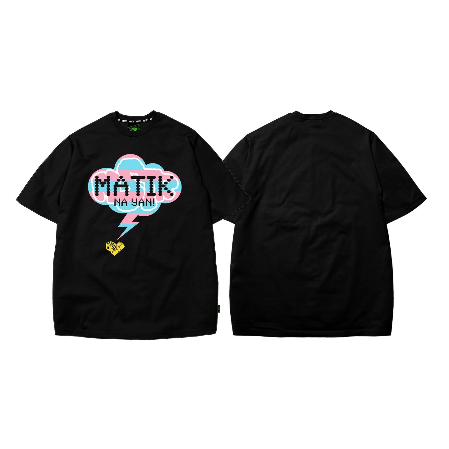 MSTR X HUSTLIN COLLAB 2025 "MATIK" TSHIRT (BLACK)