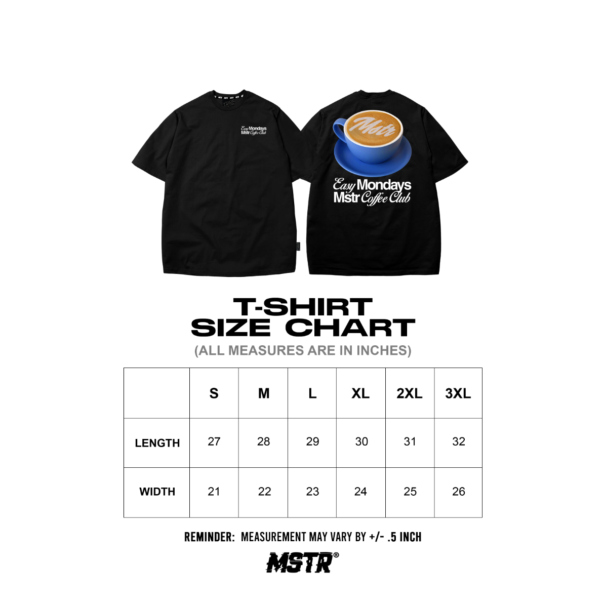 MSTR - CHRONIC COLLECTION "EAZZY" TSHIRT (BLACK)