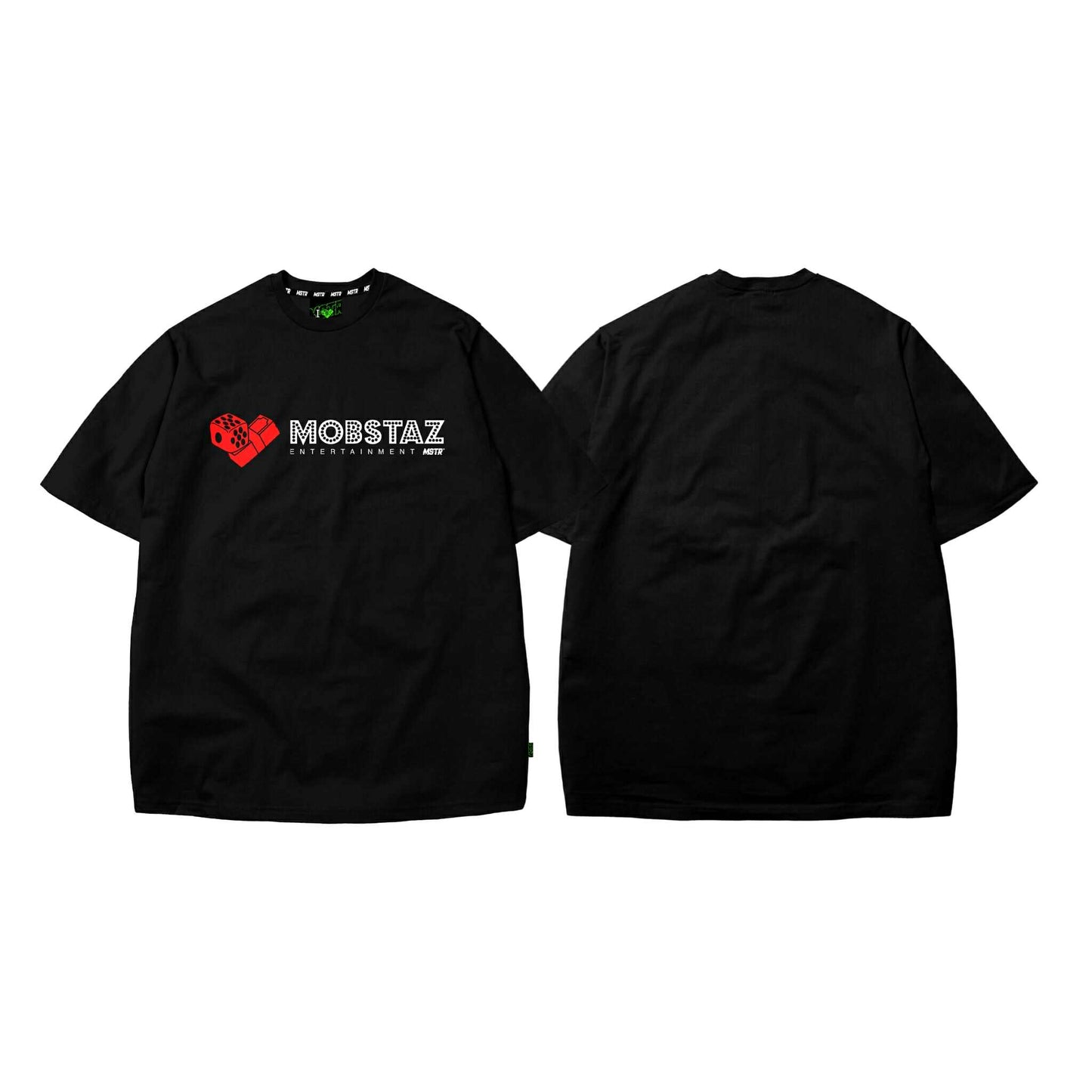 MSTR X HUSTLIN COLLAB 2025 "MOBSTAZ" TSHIRT (BLACK)