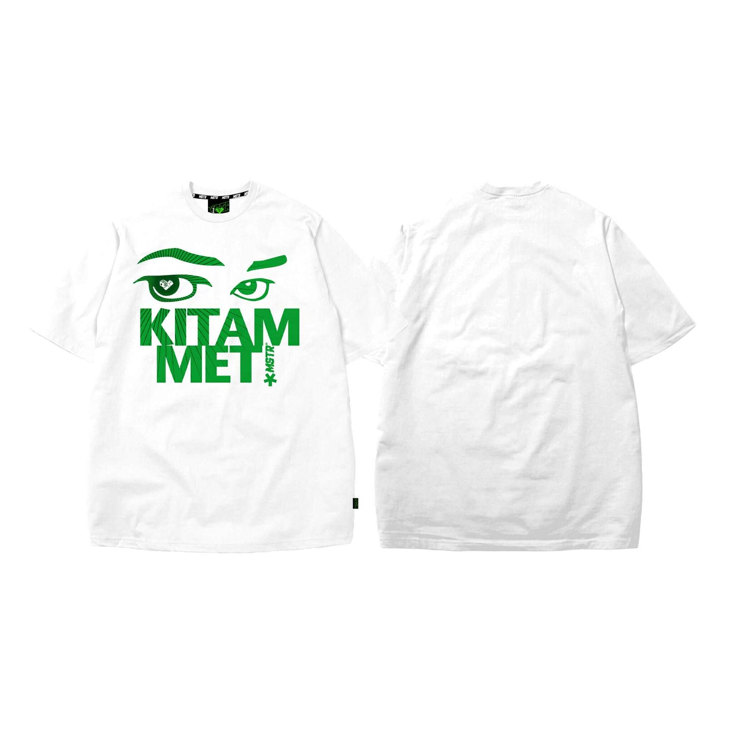 MSTR X HUSTLIN COLLAB 2025 "KITAMMET" TSHIRT (WHITE)
