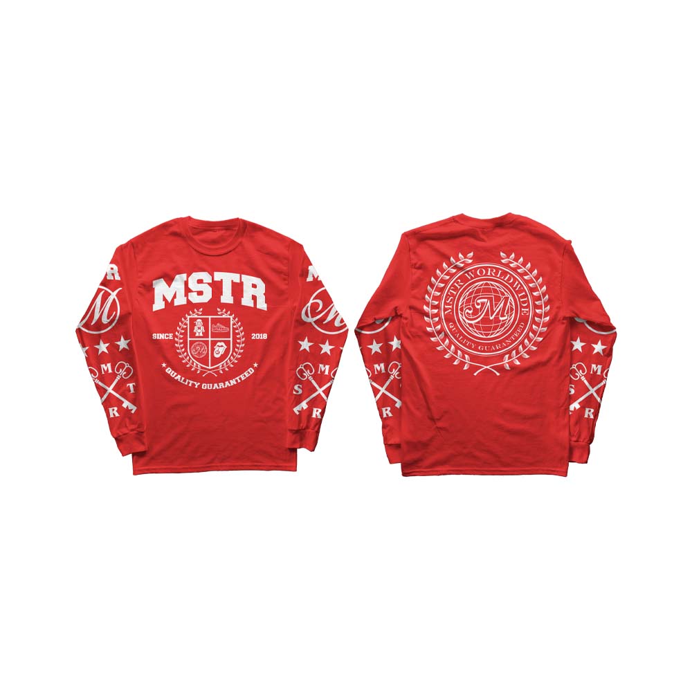 MSTR - ESCALATE COLLECTION "DECREE" LONGSLEEVE (RED)