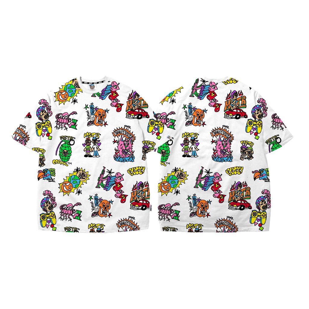 MSTR - GOLD COLLECTION V3 "FP DISTINCT" TSHIRT (WHITE)
