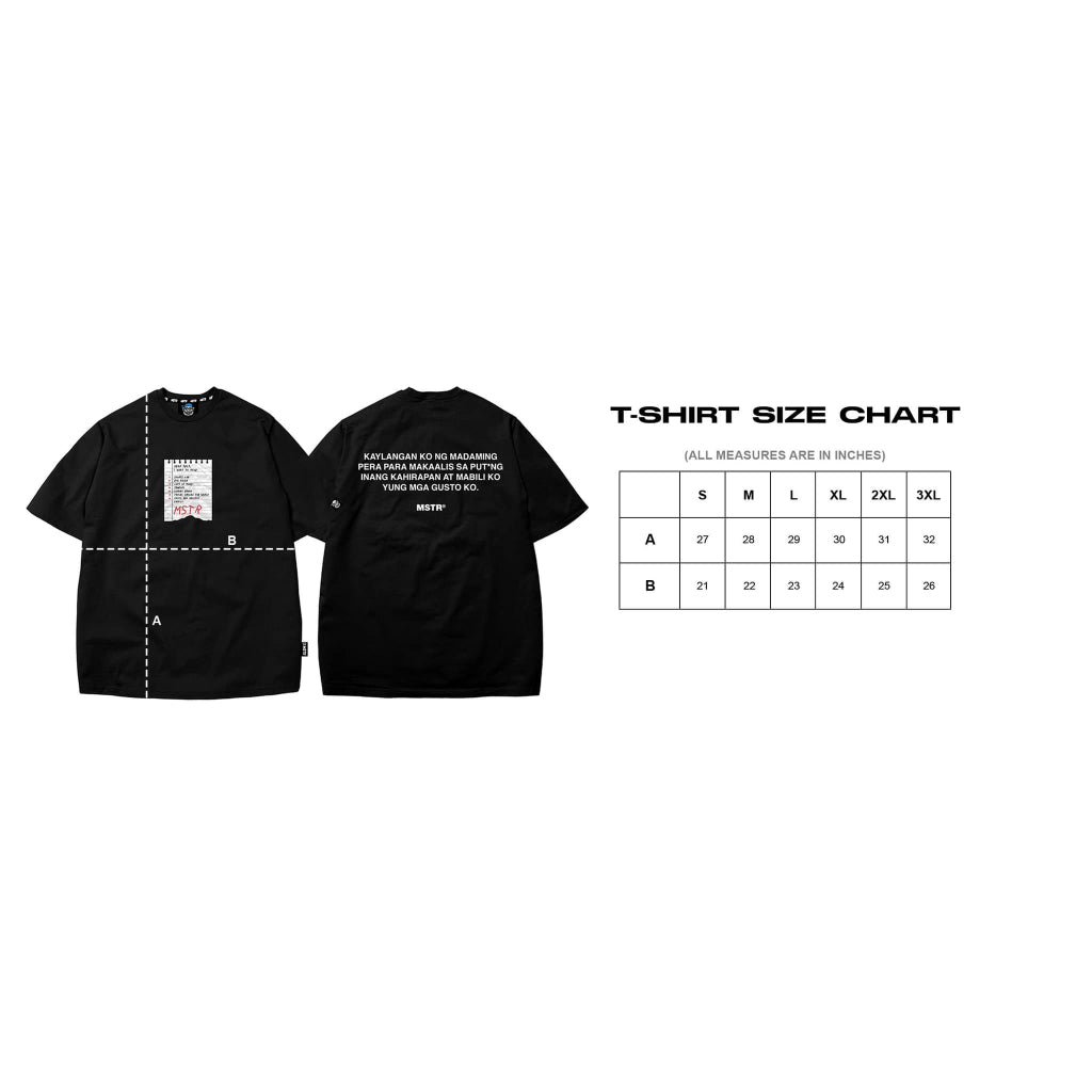 MSTR - DYR SLF TSHIRT (BLACK)