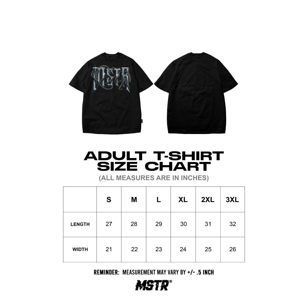 MSTR - ACKRO COLLECTION "COBALT" TSHIRT (BLACK)