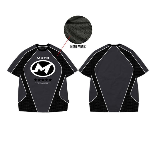 MSTR - HOARD COLLECTION "H4" CUT & SEW TSHIRT (GRAY BLACK)