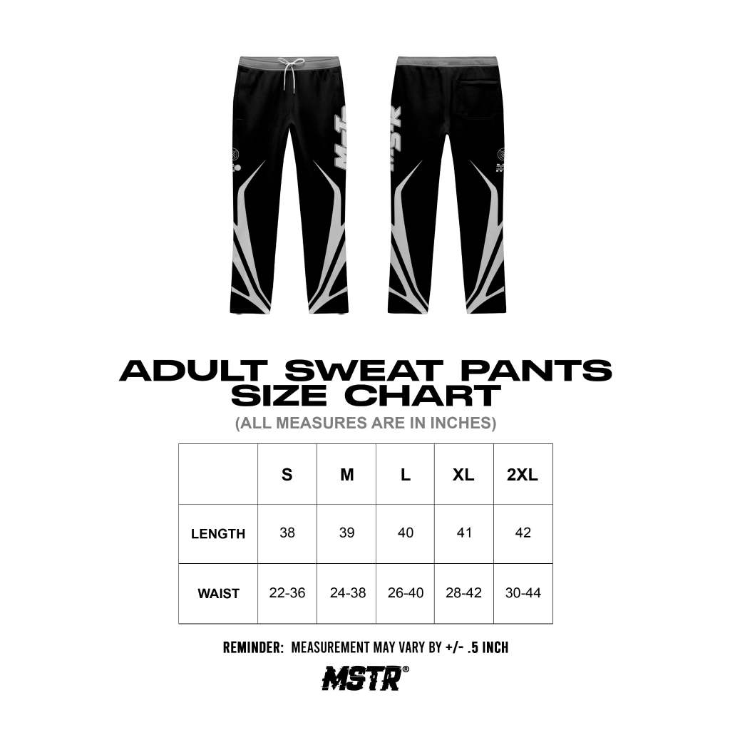 MSTR - HOARD COLLECTION "H7" SWEATPANTS ( BLACK)