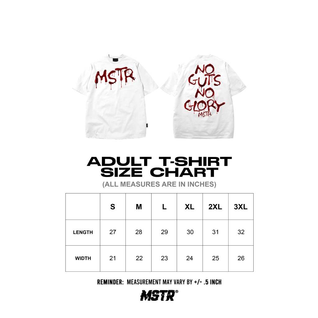 MSTR - ACKRO COLLECTION "GUTS" TSHIRT (WHITE)