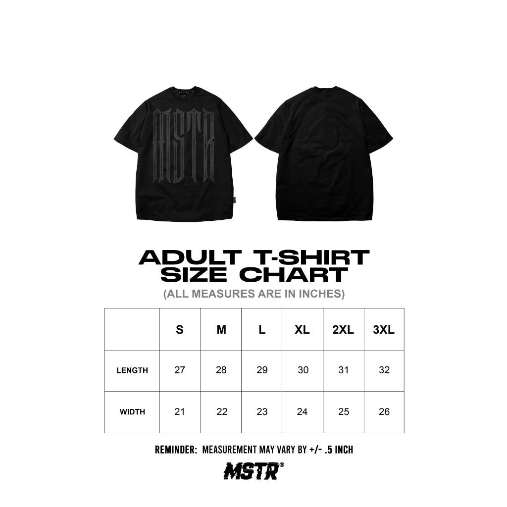 MSTR - ACKRO COLLECTION "PHANTASM" TSHIRT (BLACK)