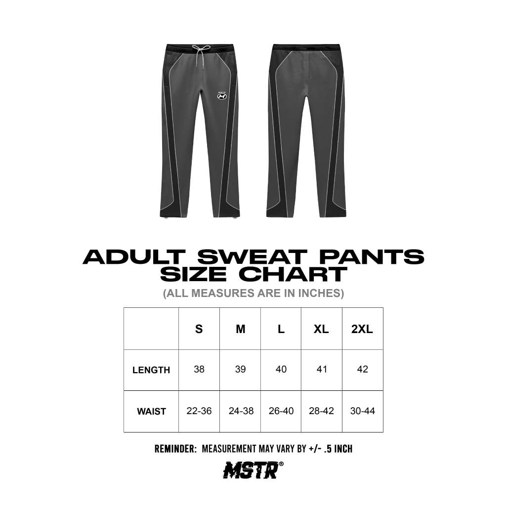 MSTR - HOARD COLLECTION "H4" SWEATPANTS (BLACK GRAY)