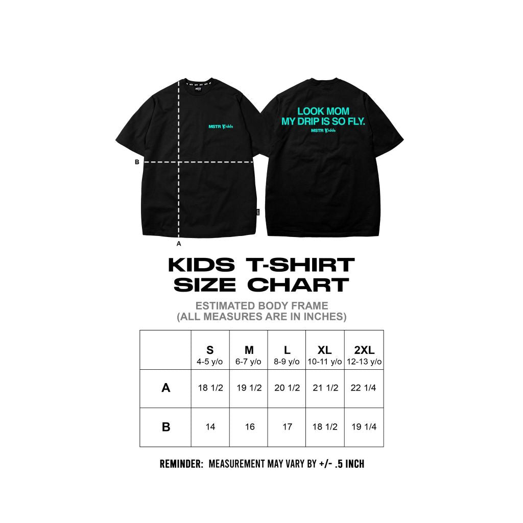 MSTR - KIDDO COLLECTION "DRIP" KIDS TS (BLACK)
