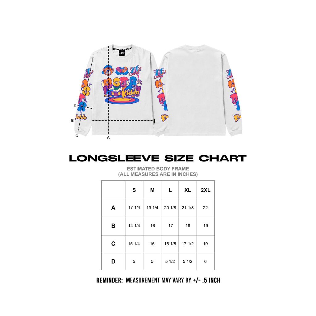 MSTR - YOUTHFUL COLLECTION "CHILLIN" KIDS LS (WHITE)