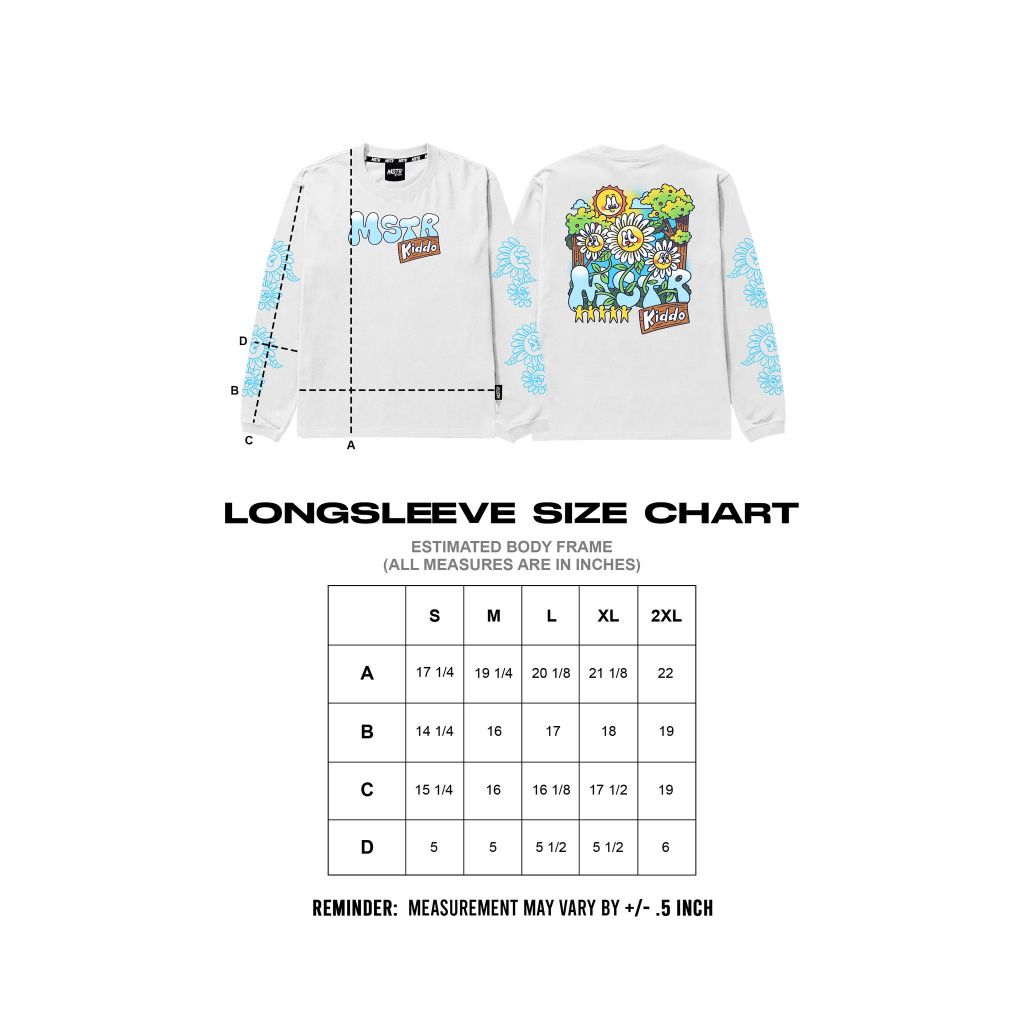 MSTR - YOUTHFUL COLLECTION "DEVELOP" KIDS LS (WHITE)