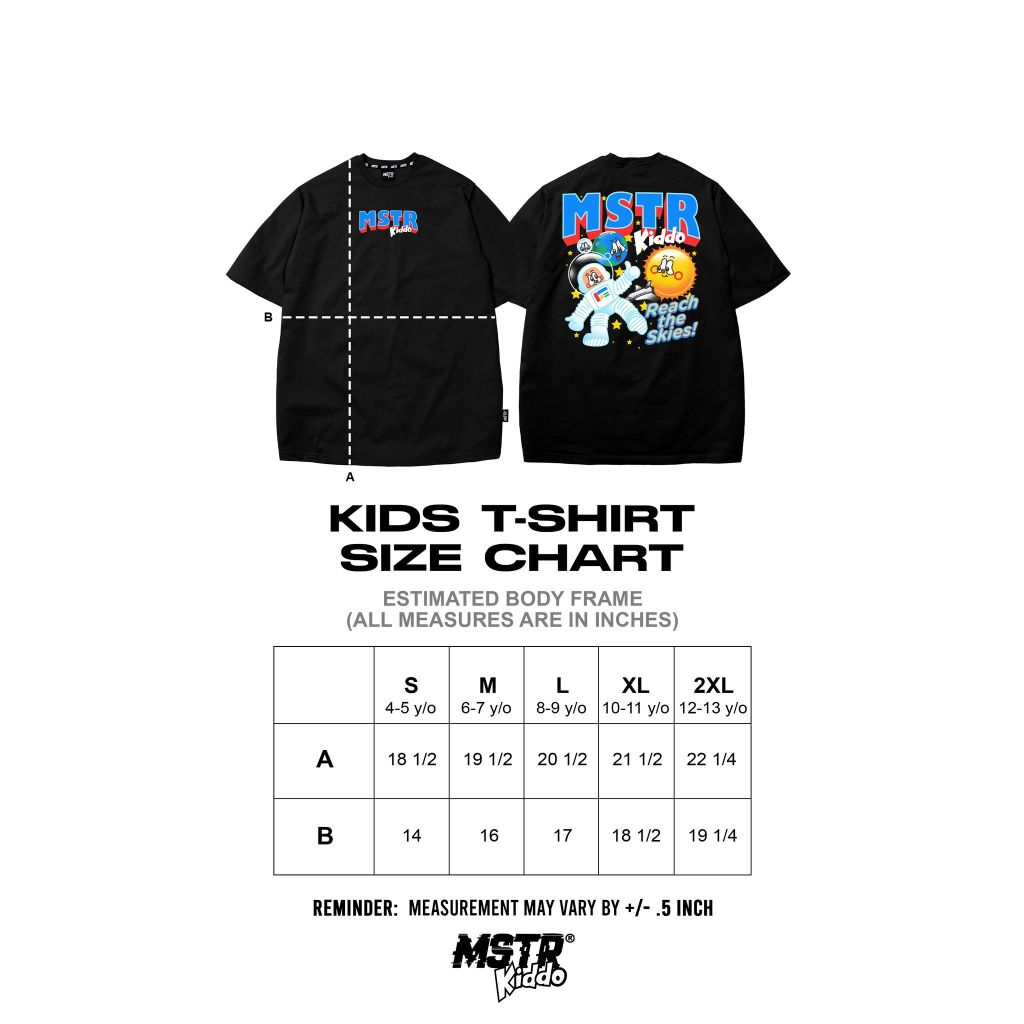 MSTR - YOUTHFUL COLLECTION "COSMO" KIDS TS (BLACK)