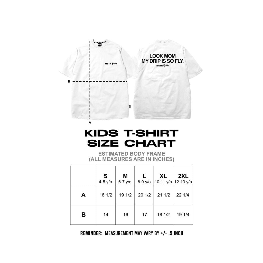 MSTR - KIDDO COLLECTION "DRIP" KIDS TS (WHITE)