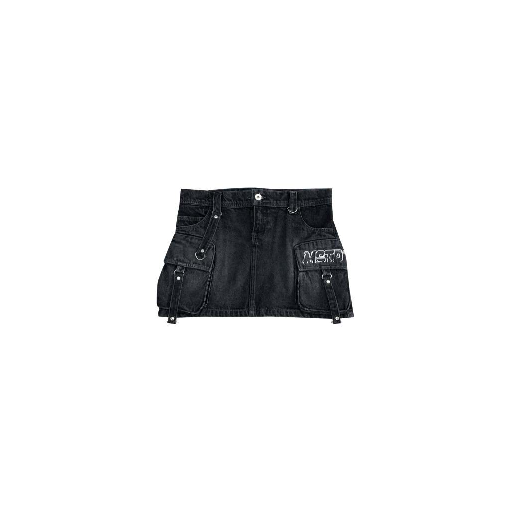 MSTR - DENIM COLLECTION "RETREAT" DENIM SKIRT (BLACK)