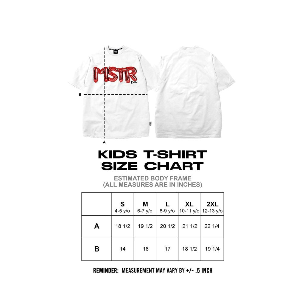MSTR - KIDDO COLLECTION "BALLOON" KIDS TS (WHITE)