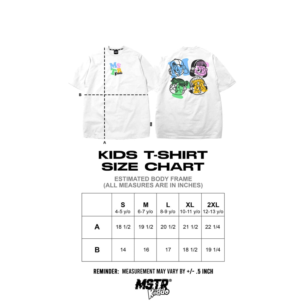 MSTR - YOUTHFUL COLLECTION "KIDDO" KIDS TS (WHITE)
