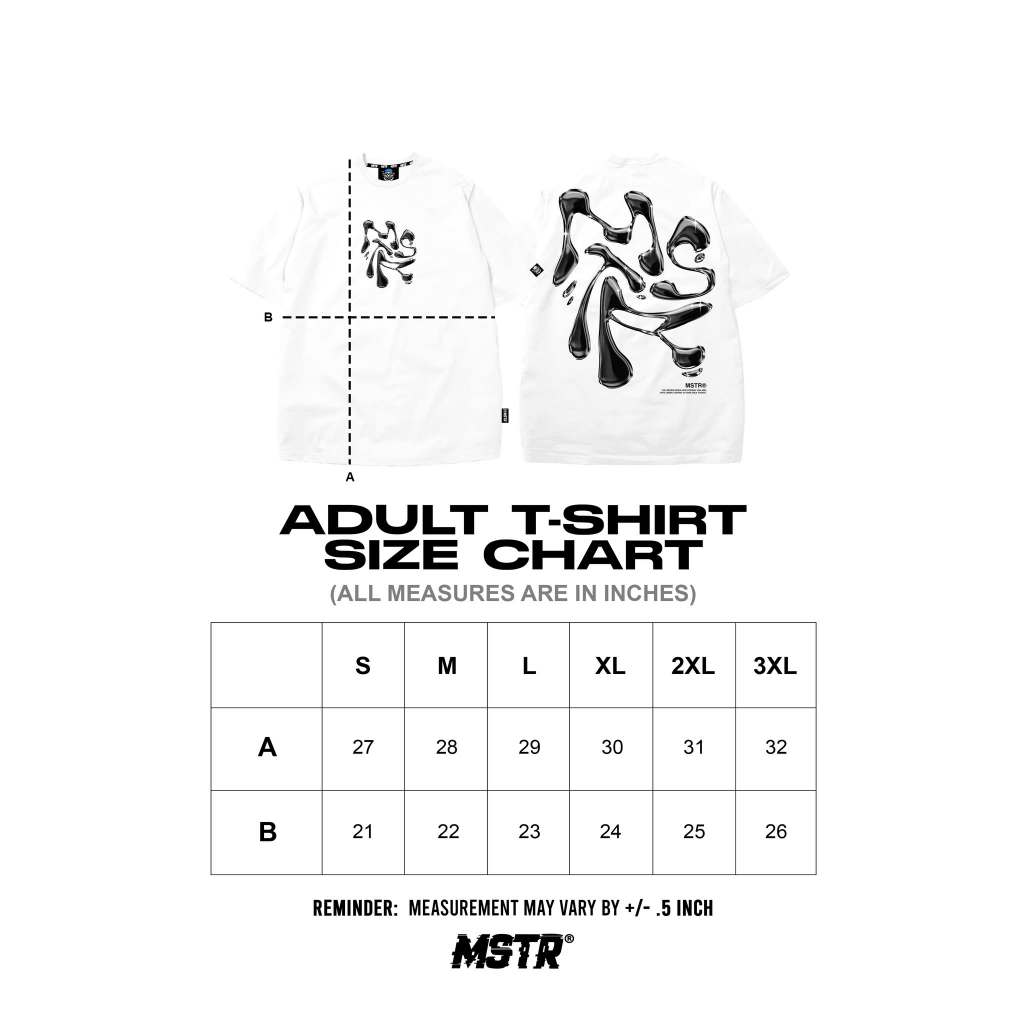 MSTR - ESCALATE COLLECTION "LIQUID" TSHIRT (WHITE)