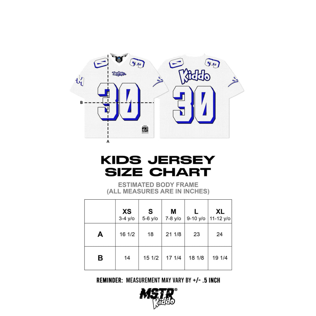 MSTR - KIDDO COLLECTION "CORE" KIDS JERSEY (WHITE)