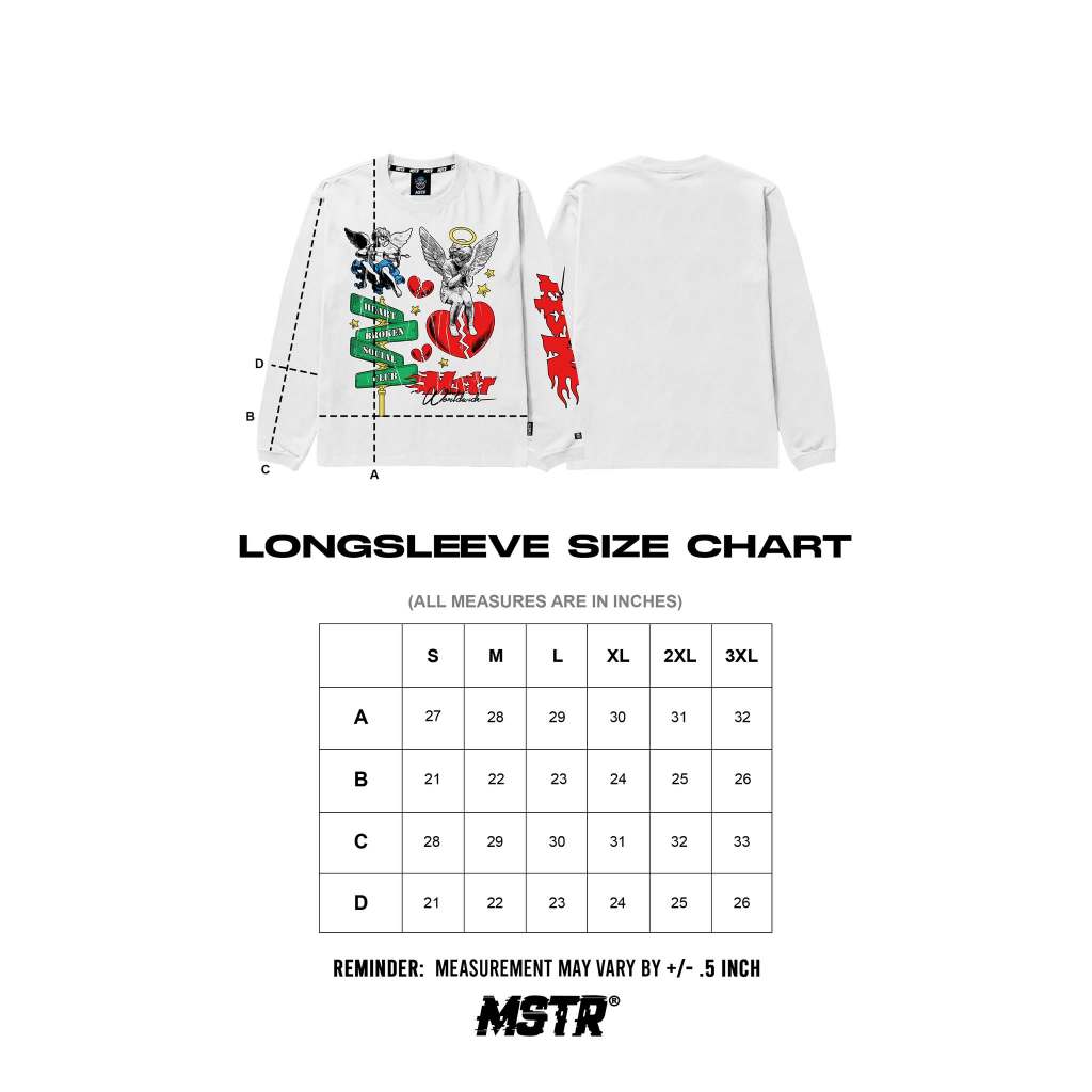 MSTR - SECTION COLLECTION "DESOLATE" LONGSLEEVE (WHITE)