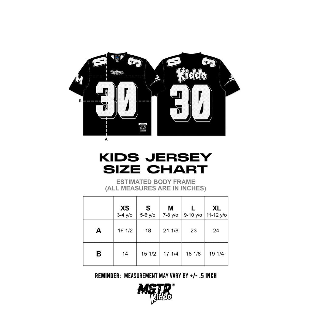 MSTR - KIDDO COLLECTION "CORE" KIDS JERSEY (BLACK)