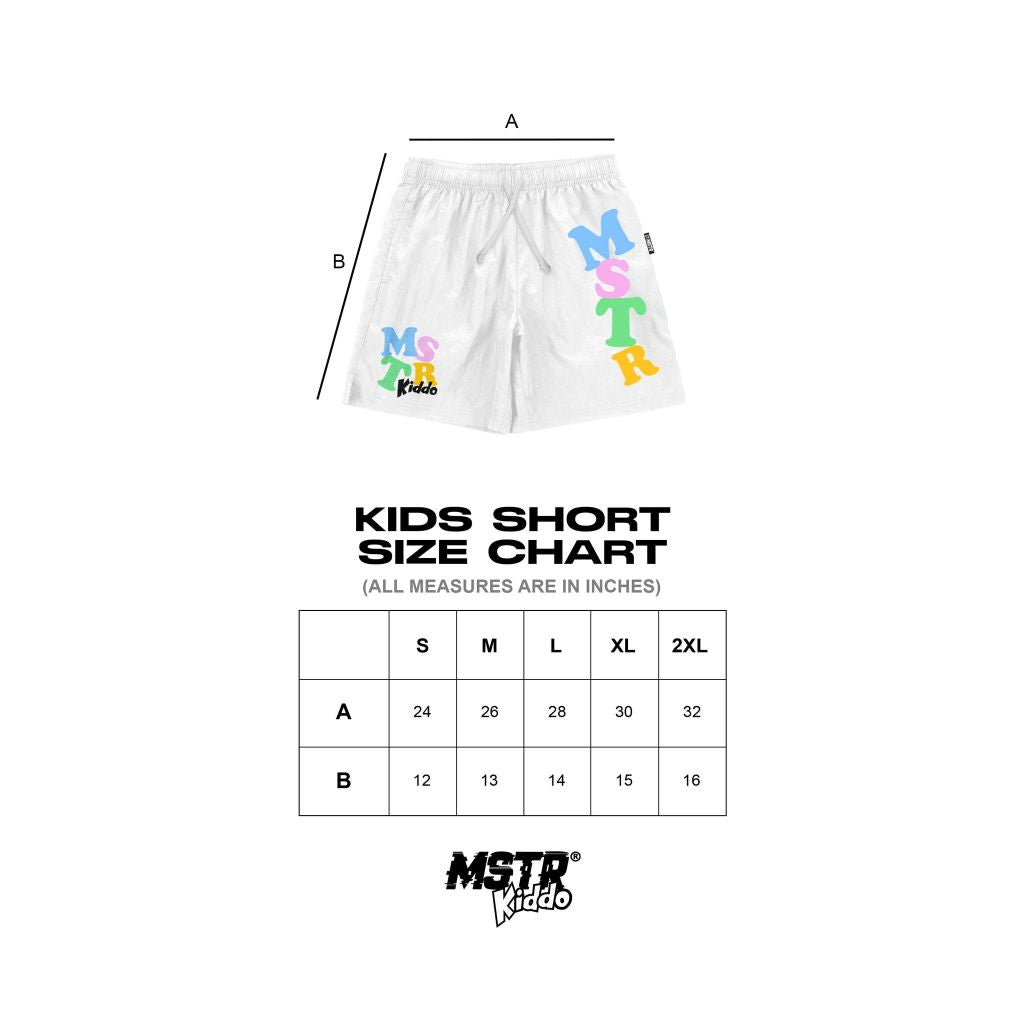 MSTR - YOUTHFUL COLLECTION "KIDDO" KIDS SHORT (WHITE)