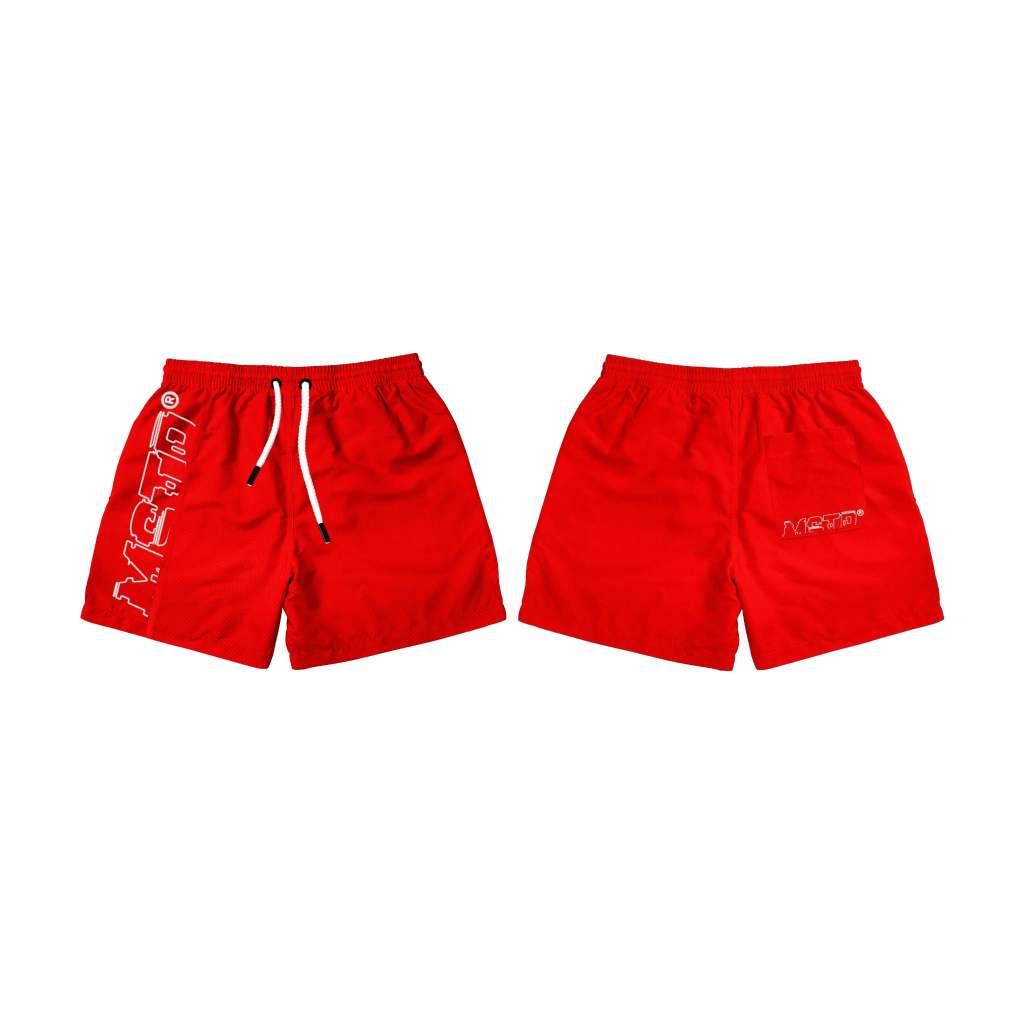 MSTR - ESCALATE COLLECTION "RETREAT" MESH SHORT (RED)