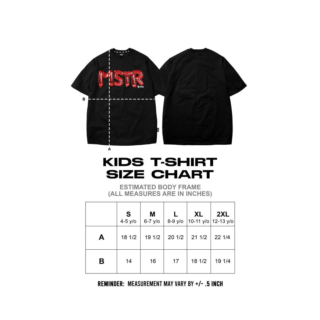 MSTR - KIDDO COLLECTION "BALLOON" KIDS TS (BLACK)