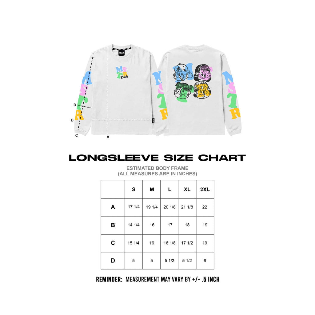 MSTR - YOUTHFUL COLLECTION "KIDDO" KIDS LS (WHITE)