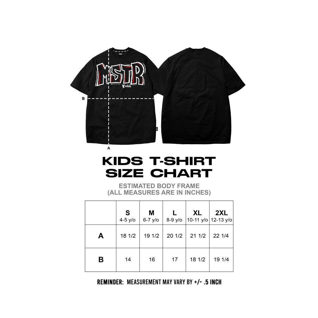 MSTR - KIDDO COLLECTION "B&Y V2" KIDS TS (BLACK)
