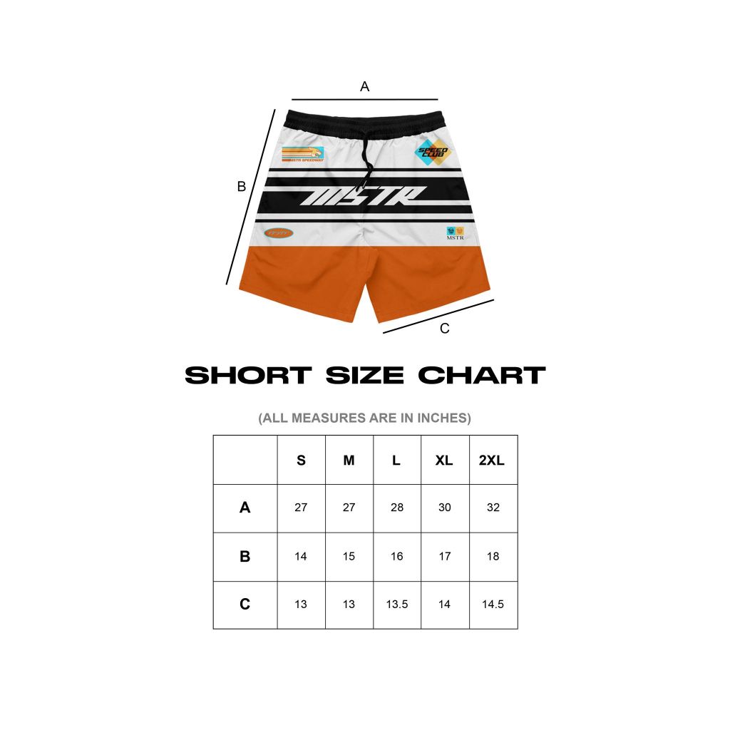 MSTR - TRICOLOR COLLECTION "SHARP" MESH SHORT (WBO)