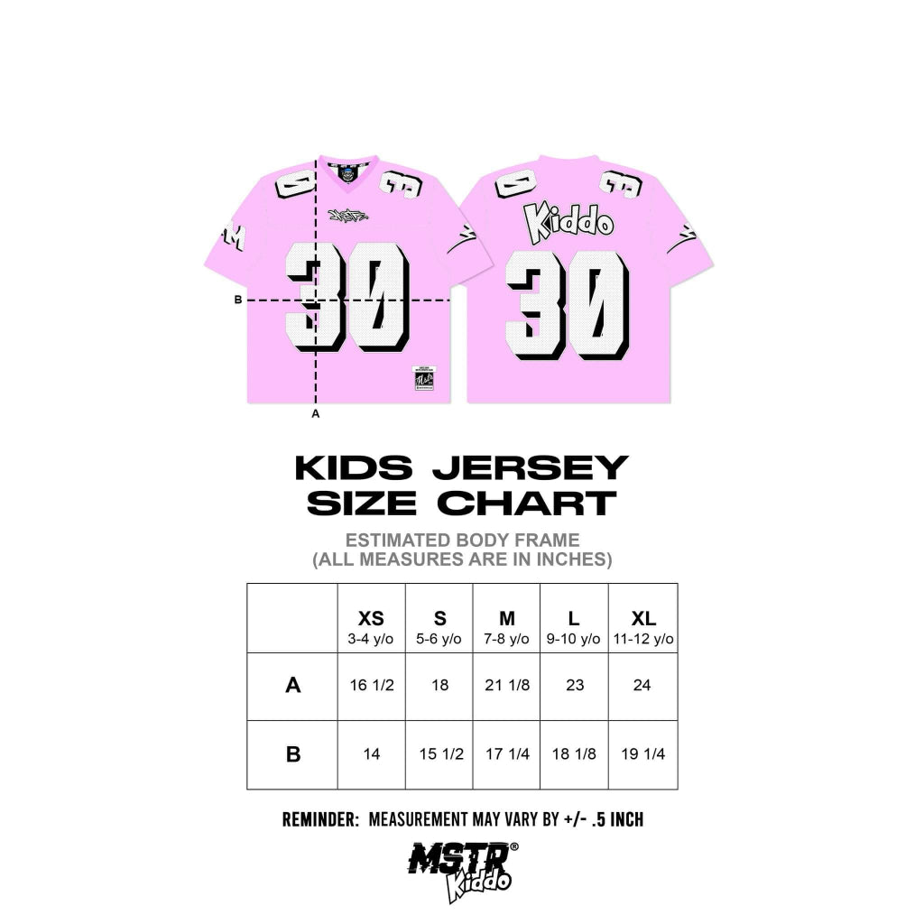 MSTR - KIDDO COLLECTION "CORE" KIDS JERSEY (PINK)