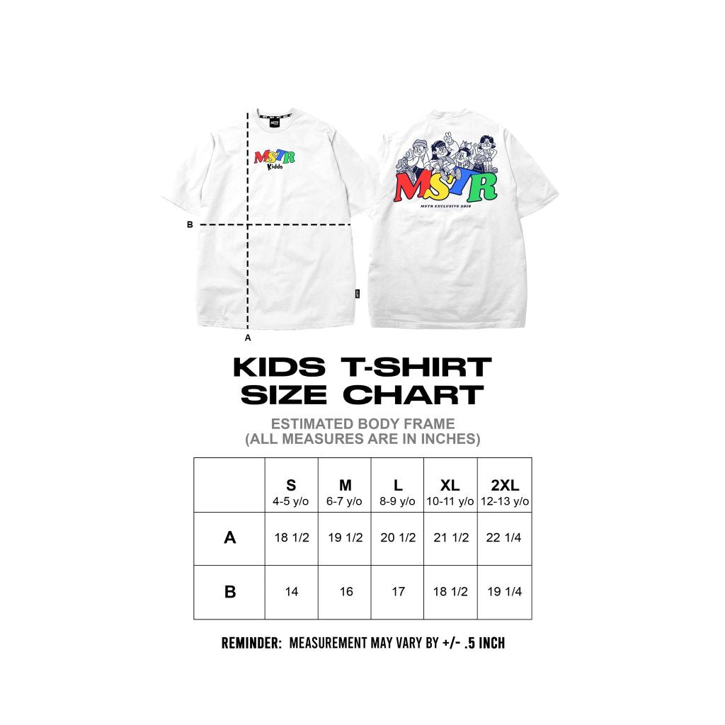 MSTR - KIDDO COLLECTION "EQUABLE" KIDS TS (WHITE)