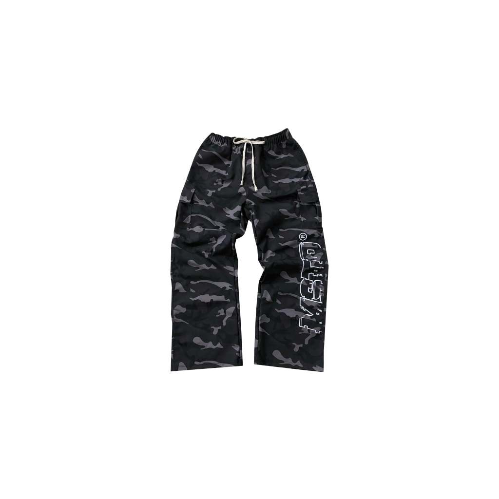 MSTR - CAMOUFLAGE COLLECTION "STRING CAMOU" PANTS (BLACK)