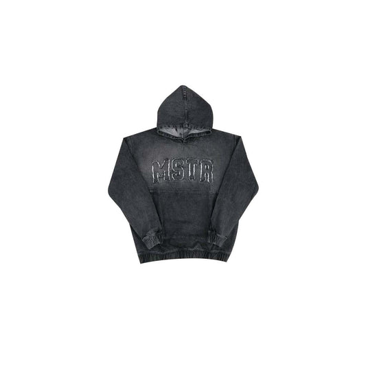 MSTR - DENIM COLLECTION "BEHIND" DENIM HOODIE (BLACK)