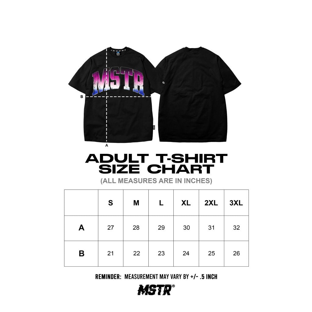 MSTR - SECTION COLLECTION "MAUVE" TSHIRT (BLACK)