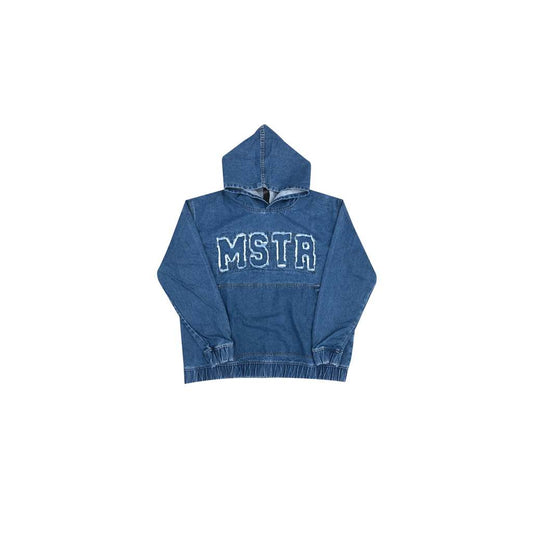 MSTR - DENIM COLLECTION "BEHIND" DENIM HOODIE (BLUE)