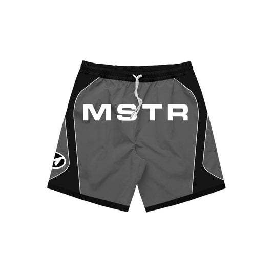MSTR - HOARD COLLECTION "H4" CUT & SEW SHORT (GRAY BLACK)