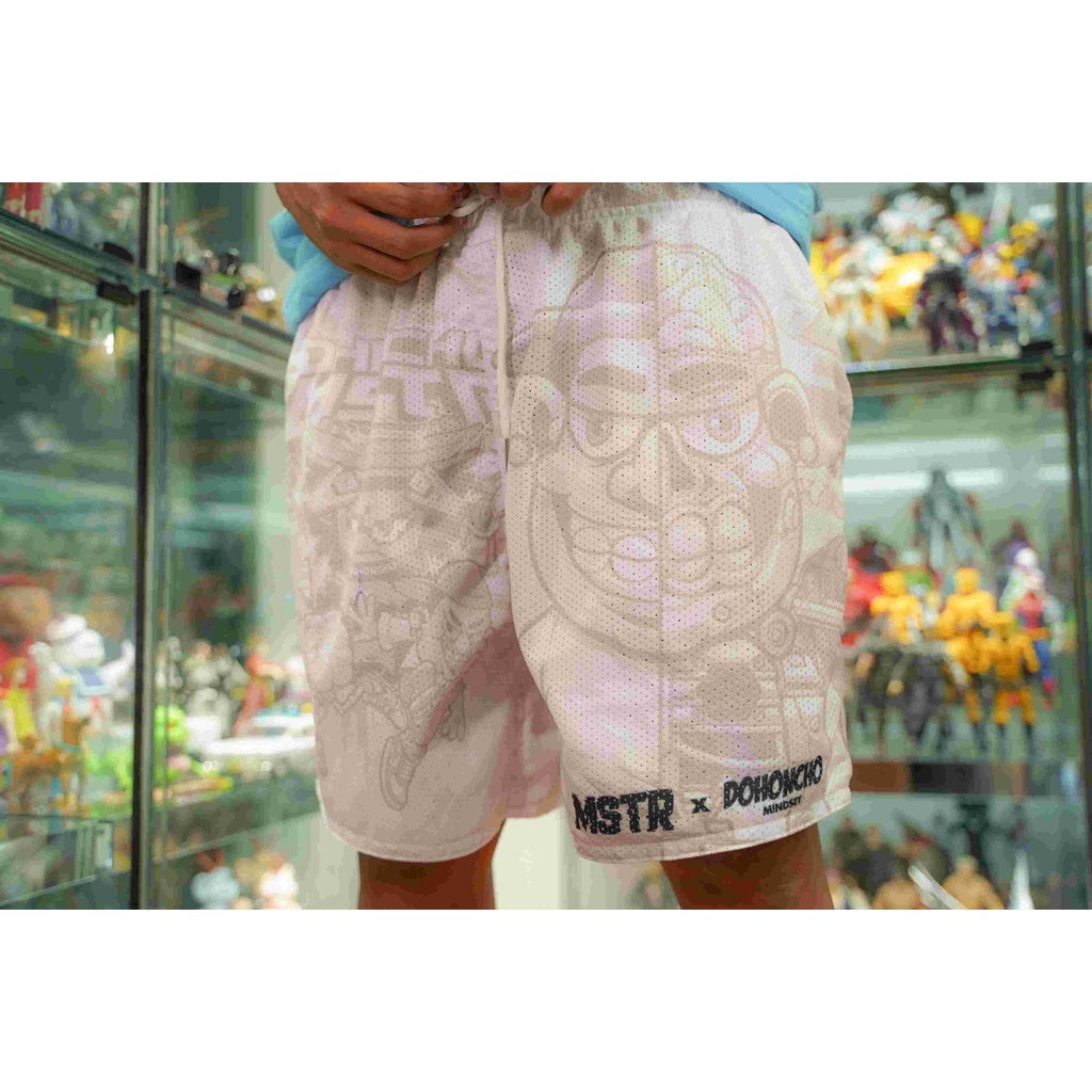 MSTR X DOHONCHO COLLAB - MECHA MESH SHORT (WHITE)